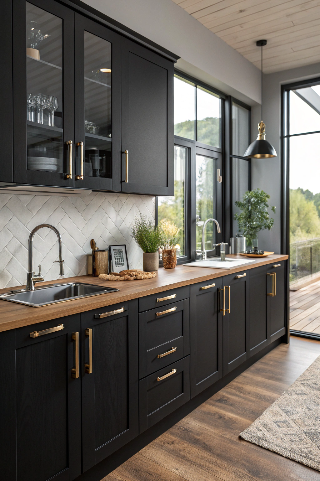 Trendy Black Kitchen Designs