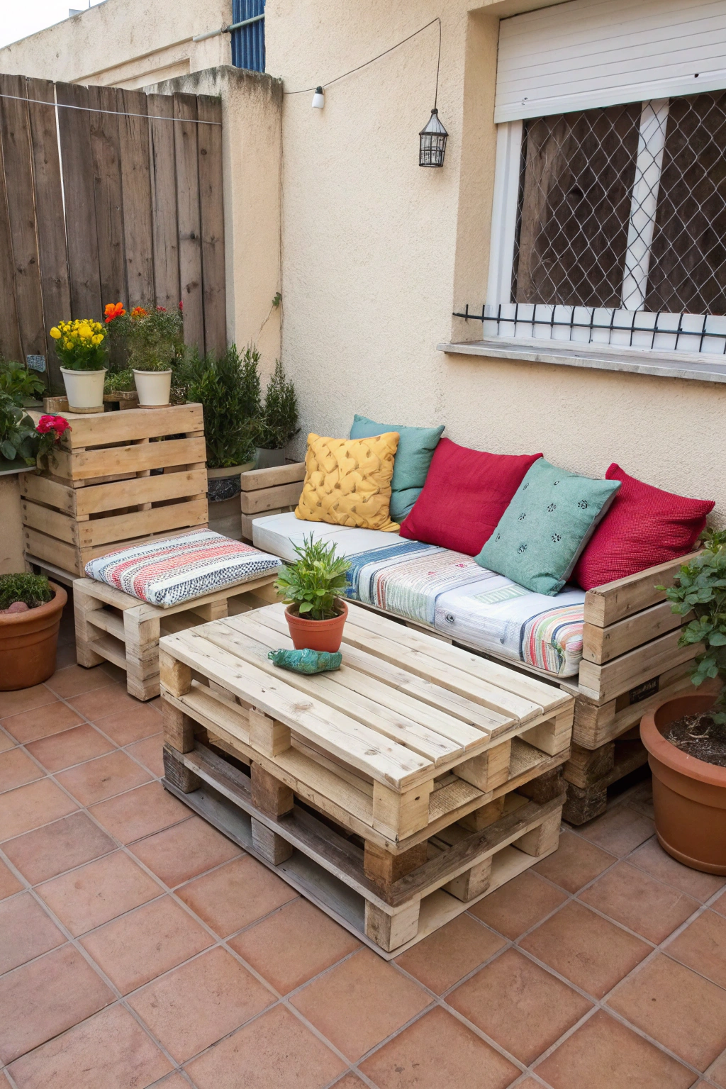 Budget-Friendly Patio Furniture with Pallets