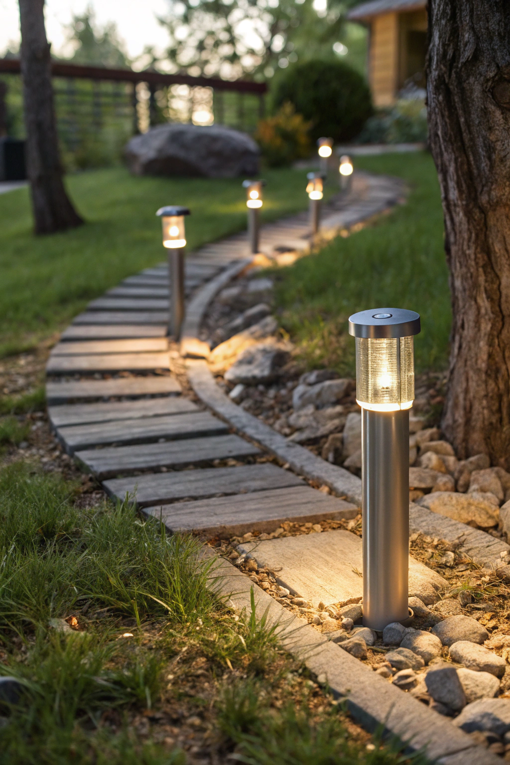 Modern Elegance in Garden Path Lighting