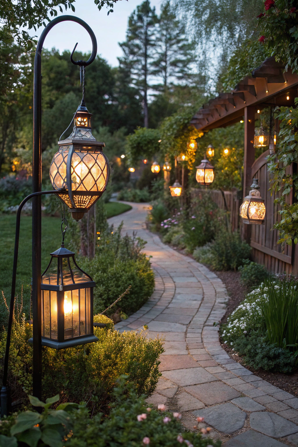 Backyard Lanterns for a Whimsical Touch
