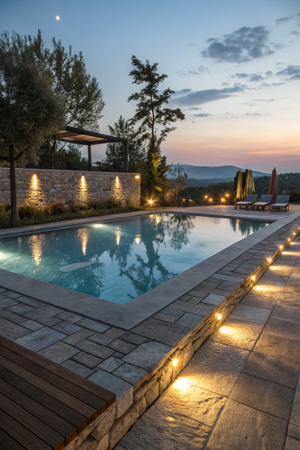 Poolside Lighting for Relaxing Nights