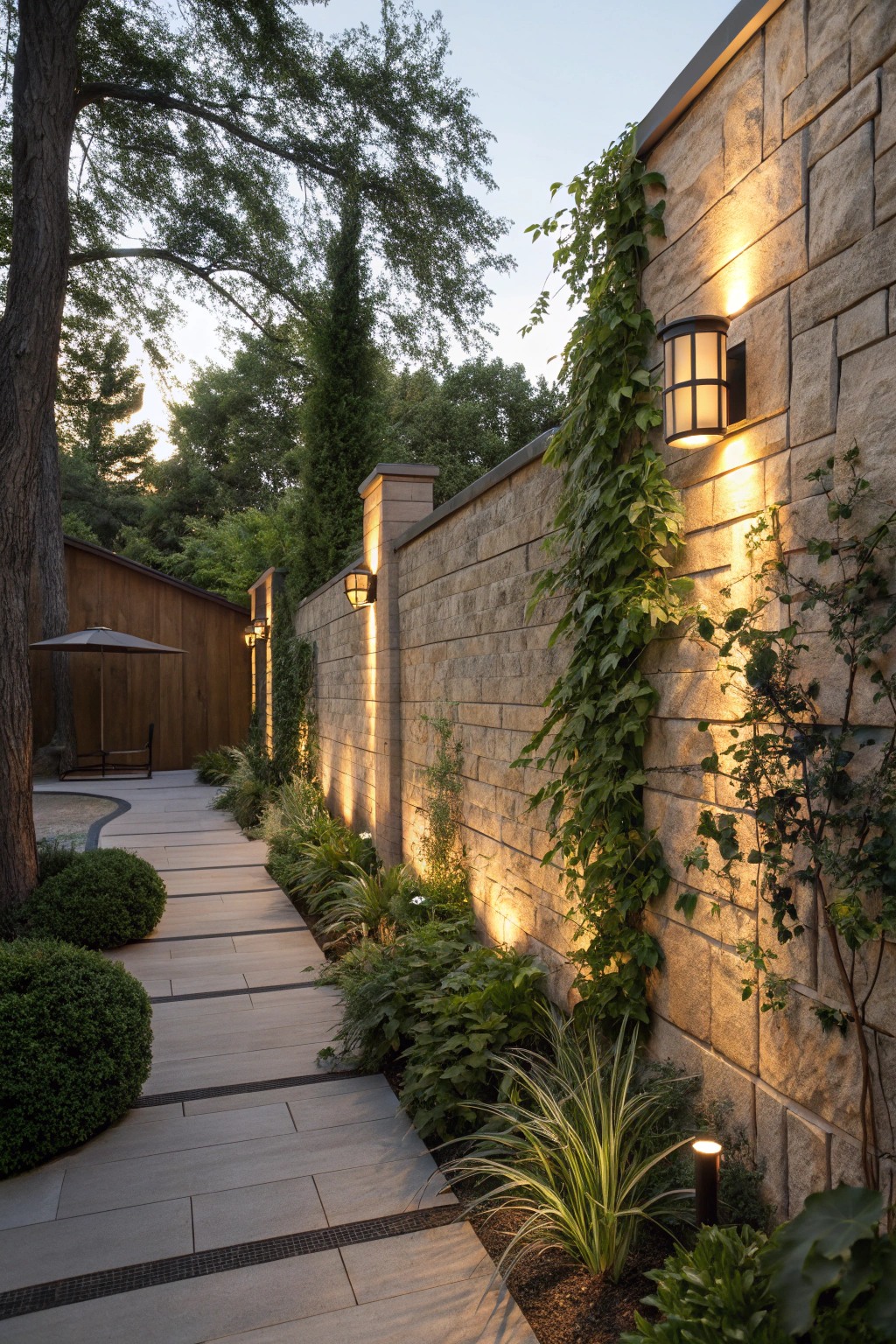 Garden Wall Lighting for Added Depth