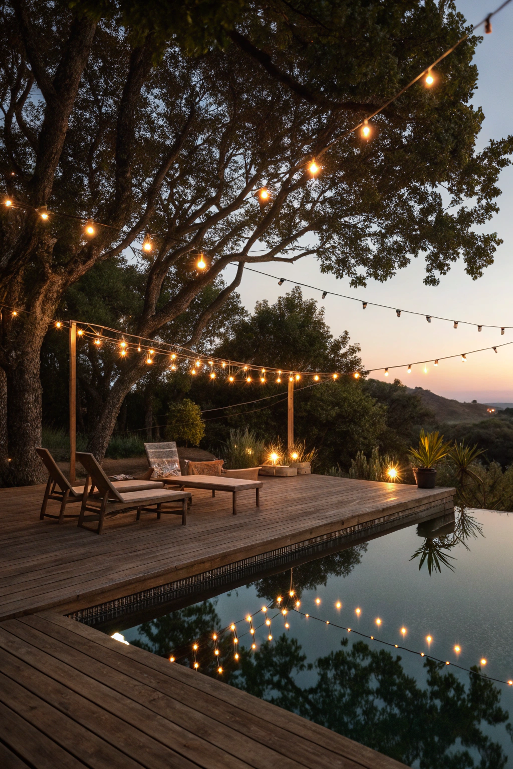 Stringing Lights Across Your Pool