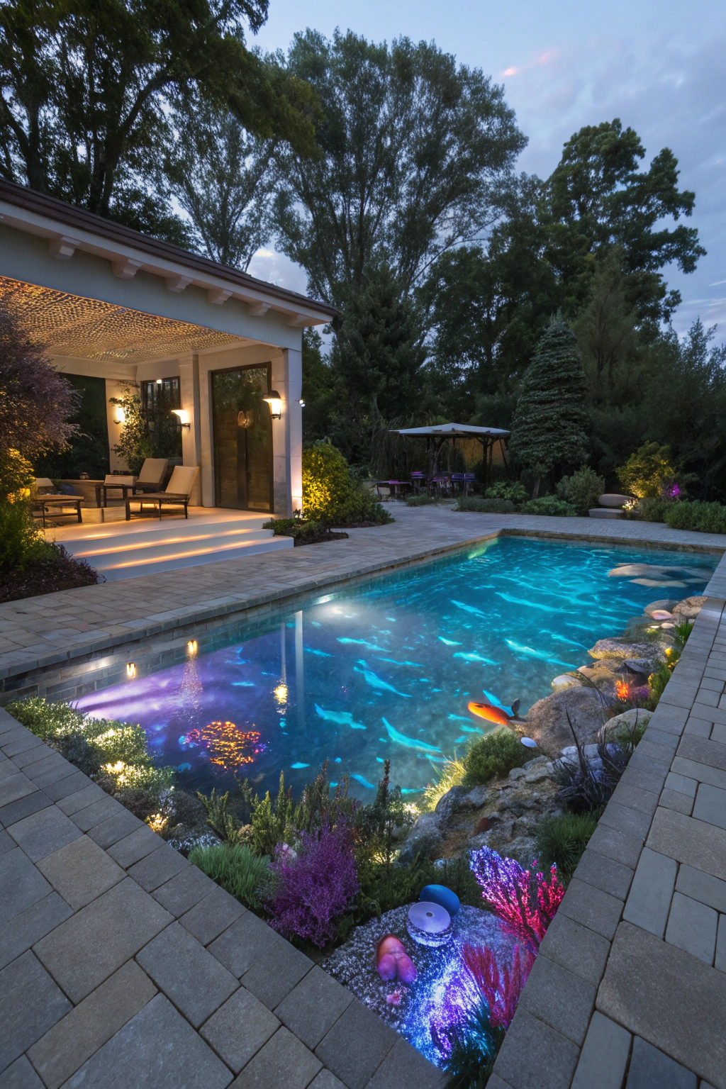 Creating a Colorful Aquarium Feel with Projection Lights