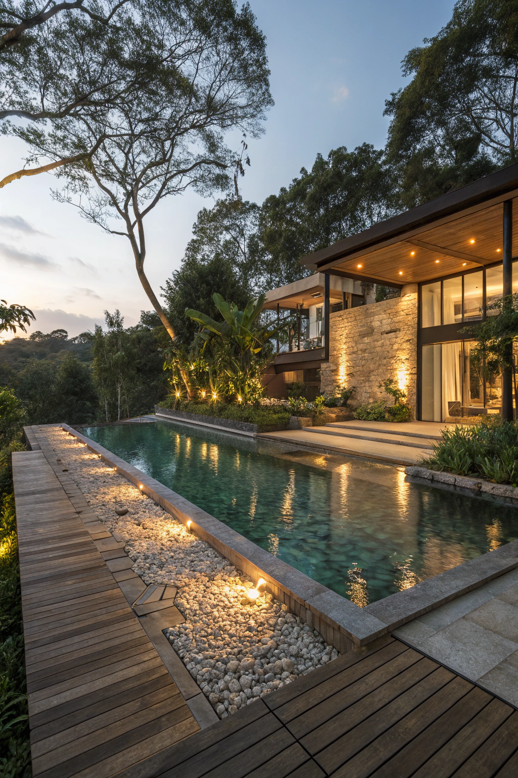 Enhancing Poolside Decor with Creative Lighting