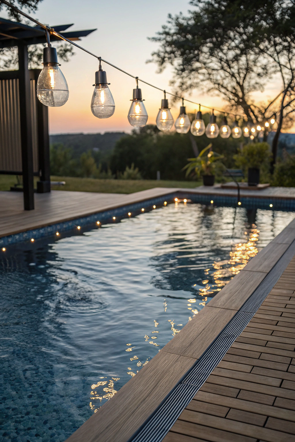 Solar Pool Lights for Sustainable Style