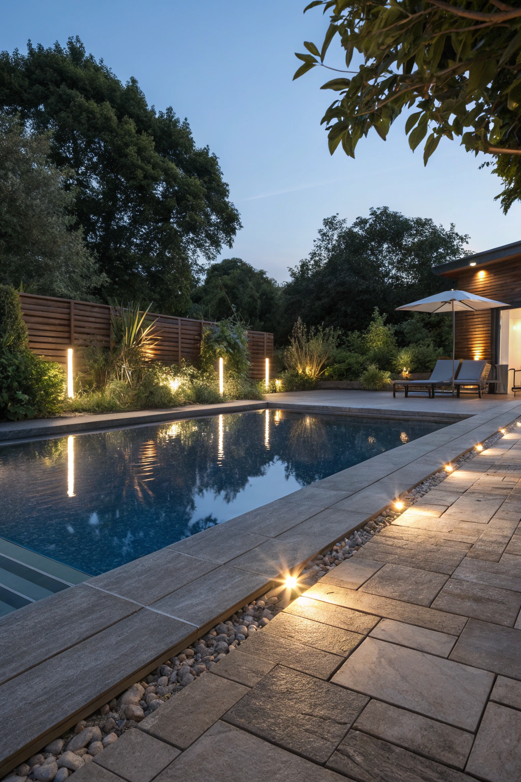 Outdoor Lighting Designs for a Green Pool