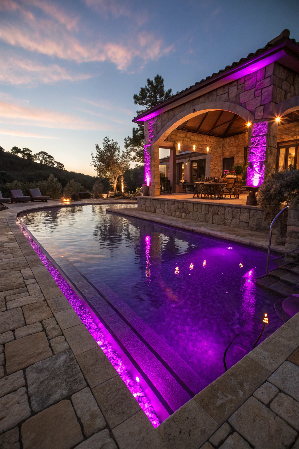 Creating a Luxurious Look with Purple LED Pool Lights