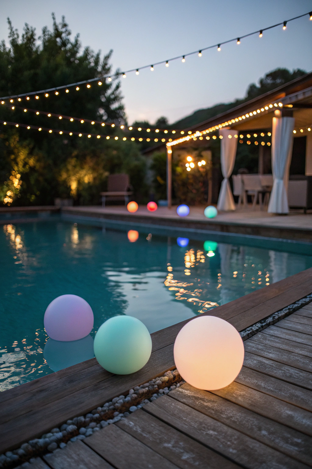 Captivating Led Lights for Poolside Charm