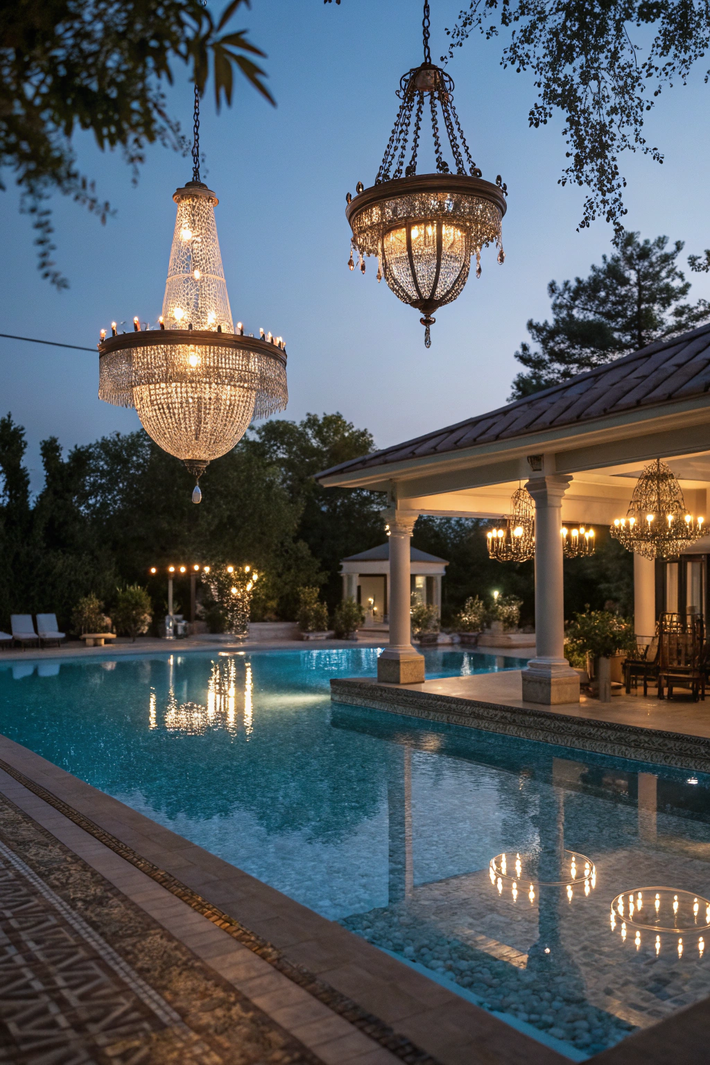 Luxury Pool Lighting for Evening Elegance