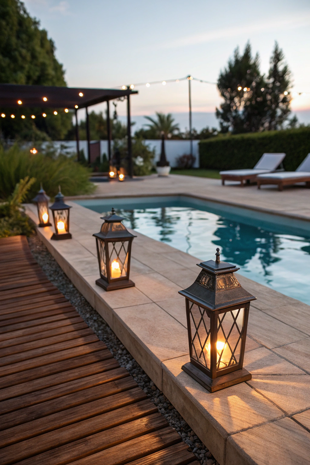 Creative Lighting Around Pools