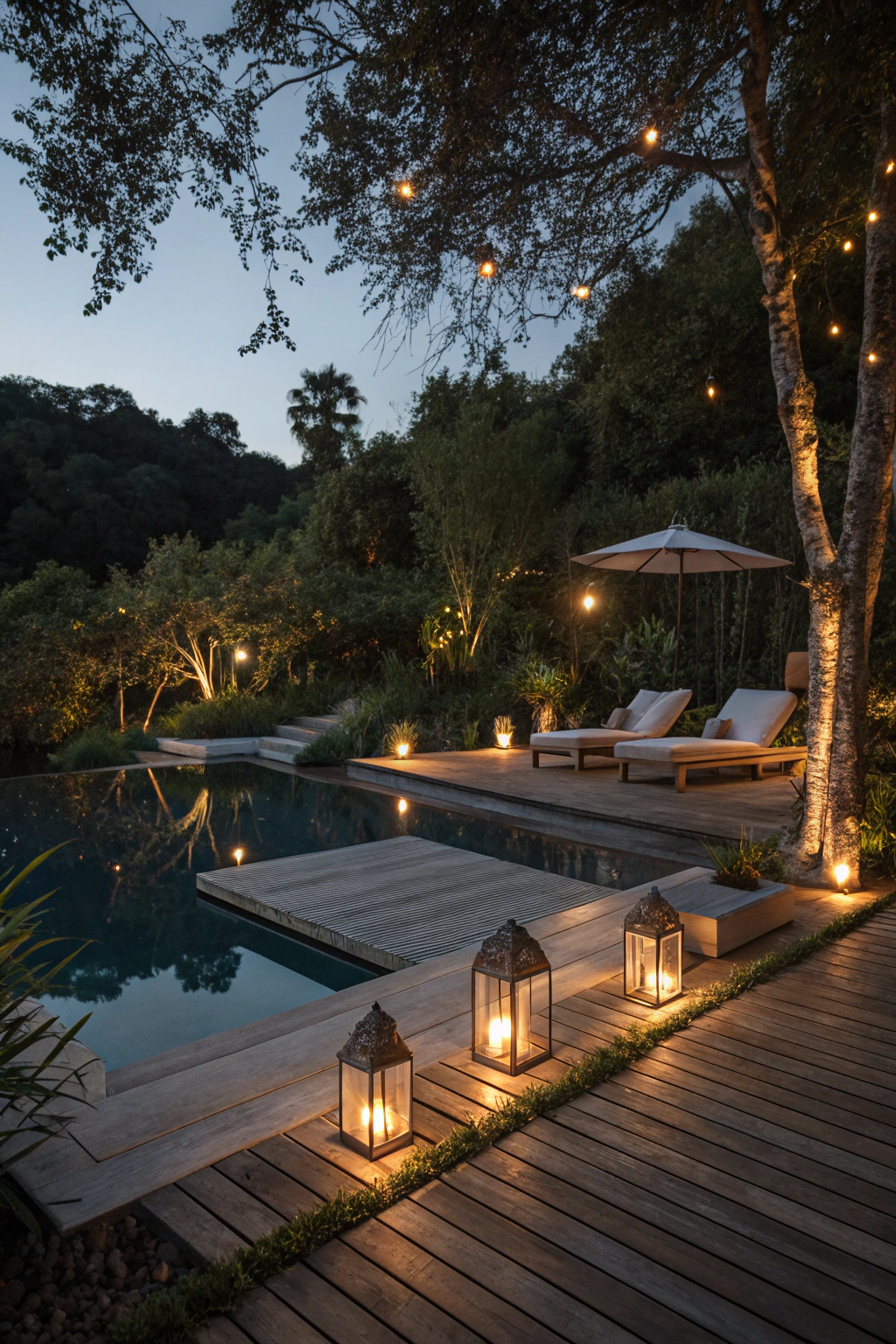 Outdoor Pool Lighting for a Cozy Atmosphere