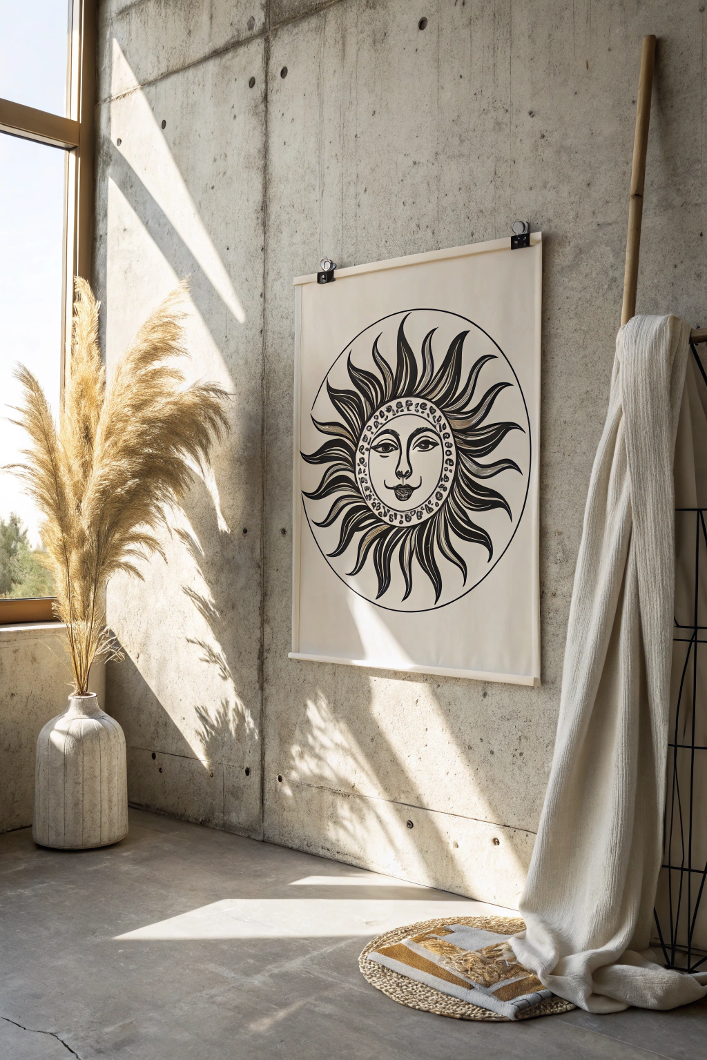 Boho Sun Art Prints with a Modern Twist