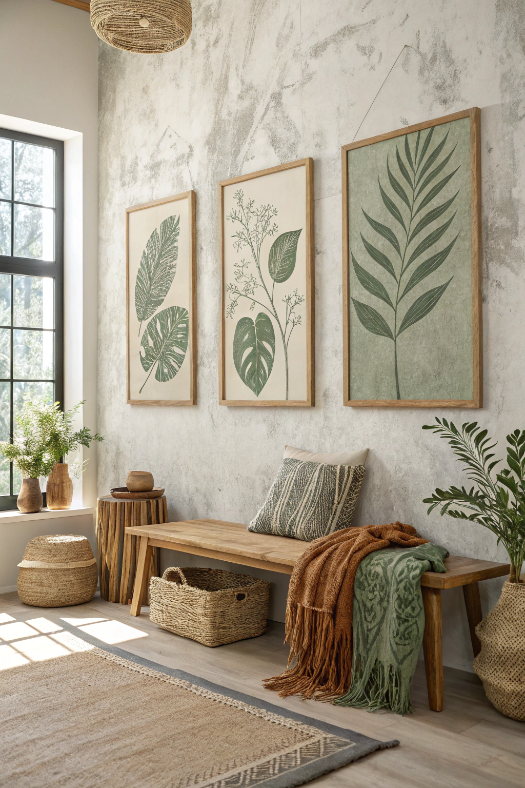 Sage Green Boho Wall Art: A Refreshing Touch