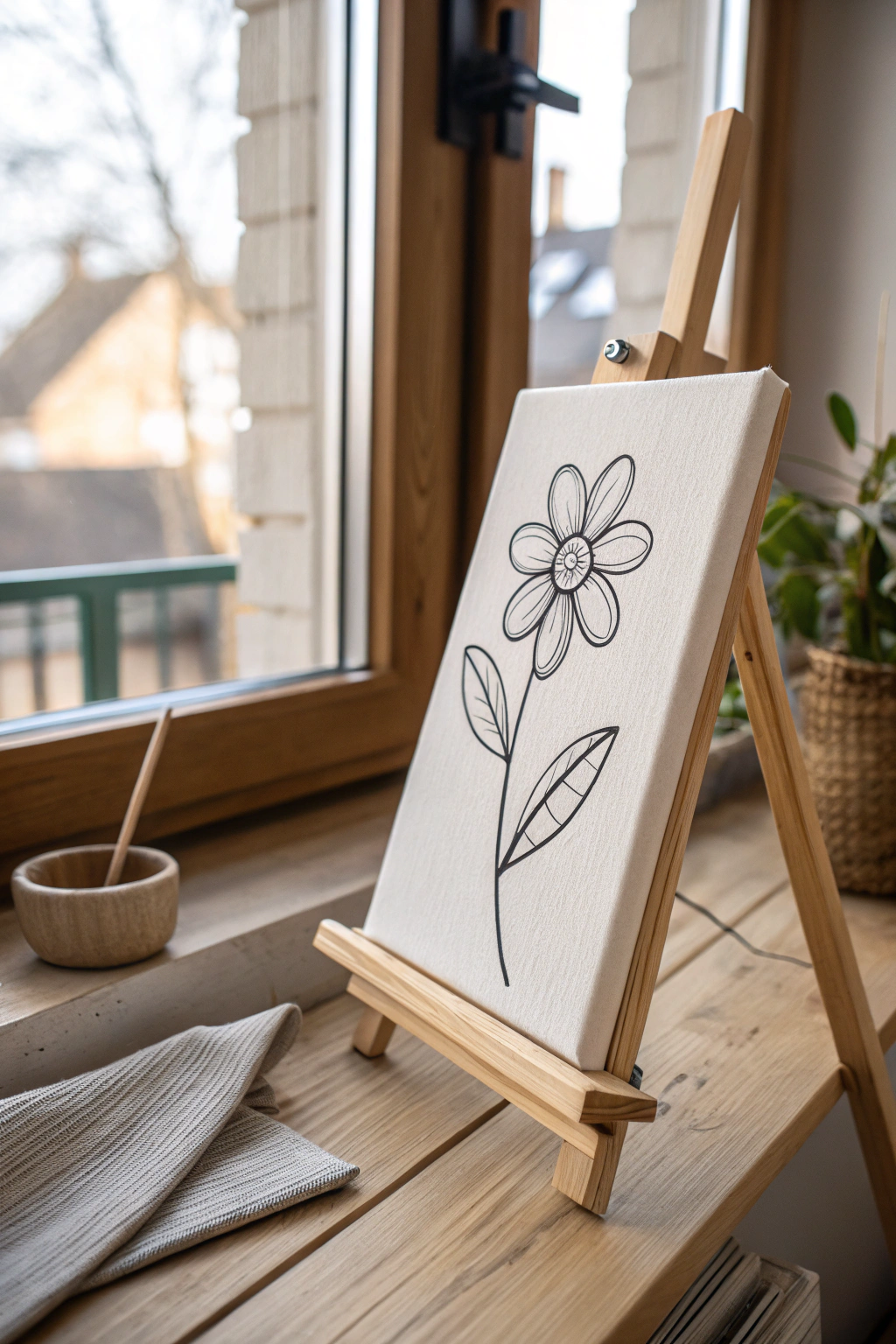 Simple Flower Art with a Modern Twist