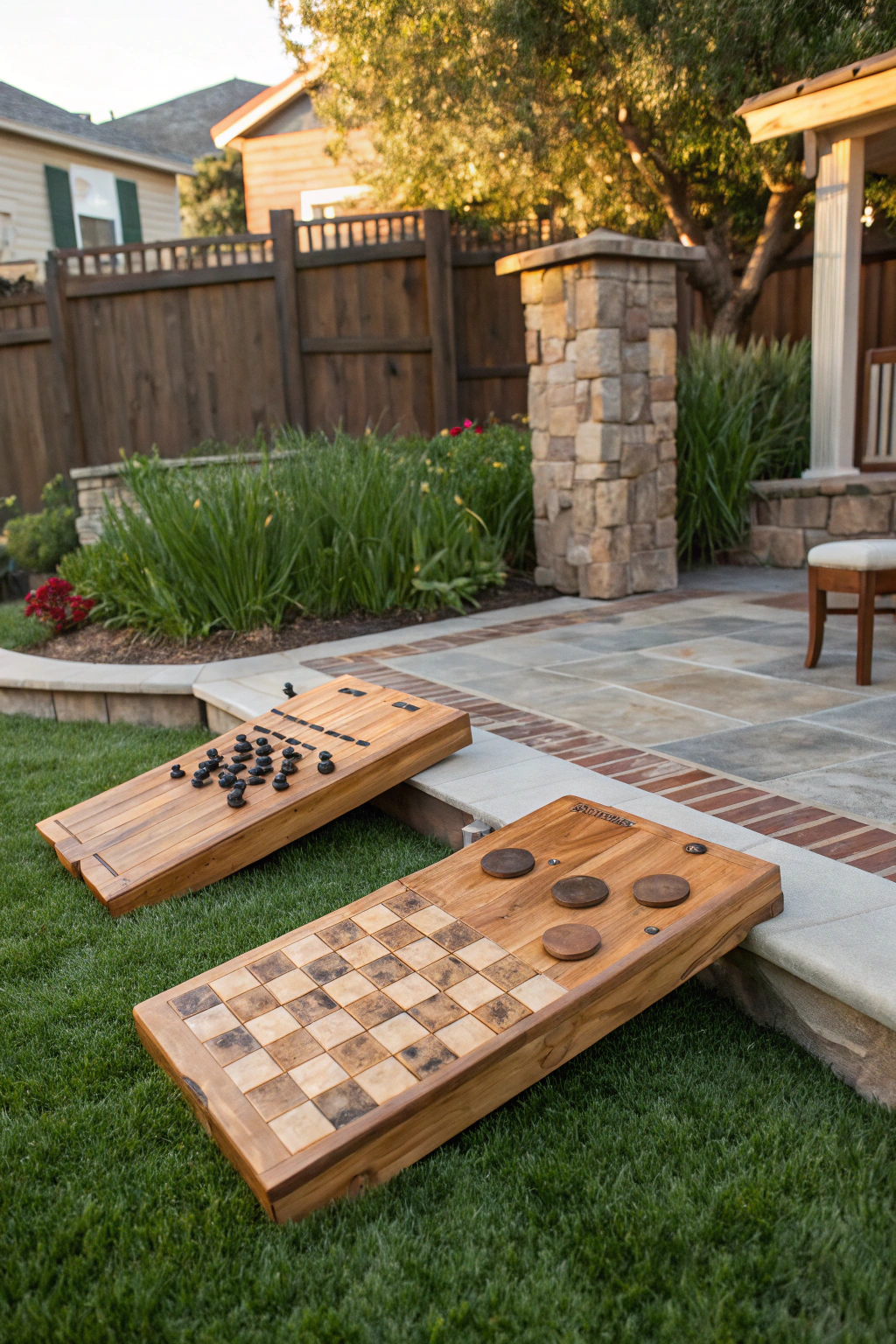 Built-In Yard Games for Endless Entertainment