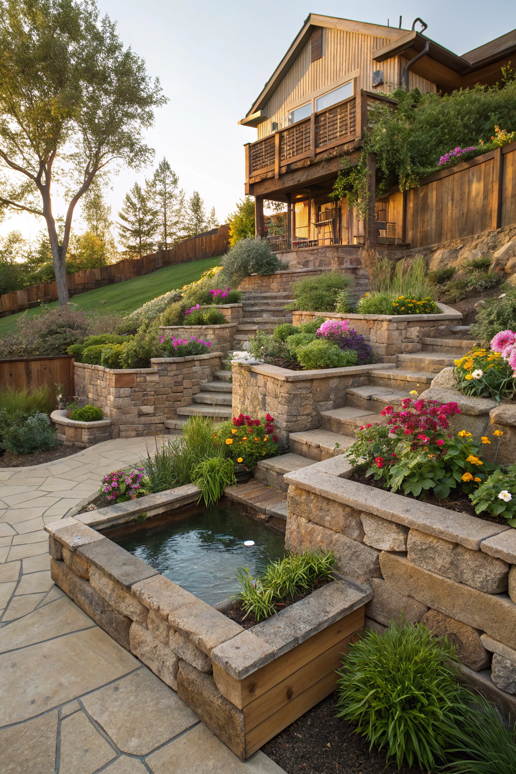 Multi-Level Landscaping for Visual Interest