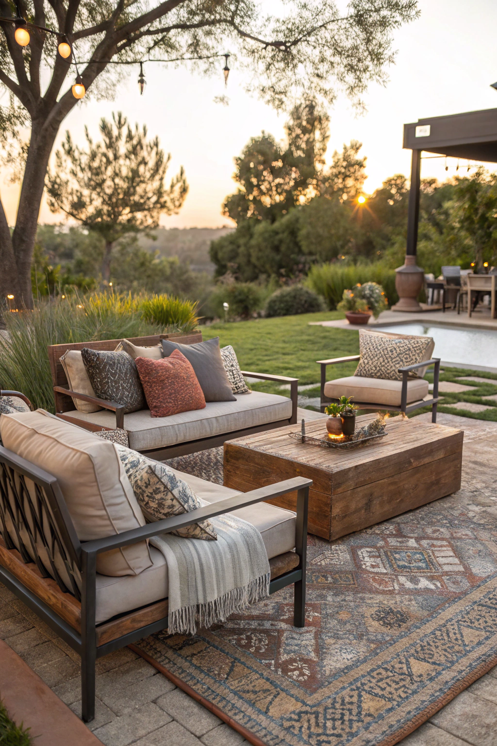 Setting Up an Outdoor Lounge Area