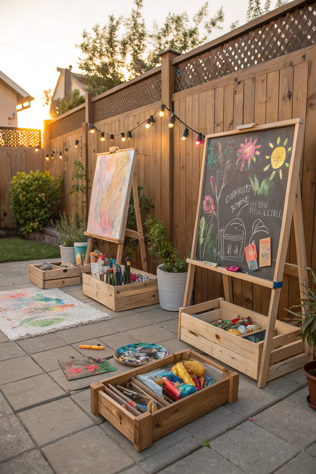 Inspiring Outdoor Art Stations