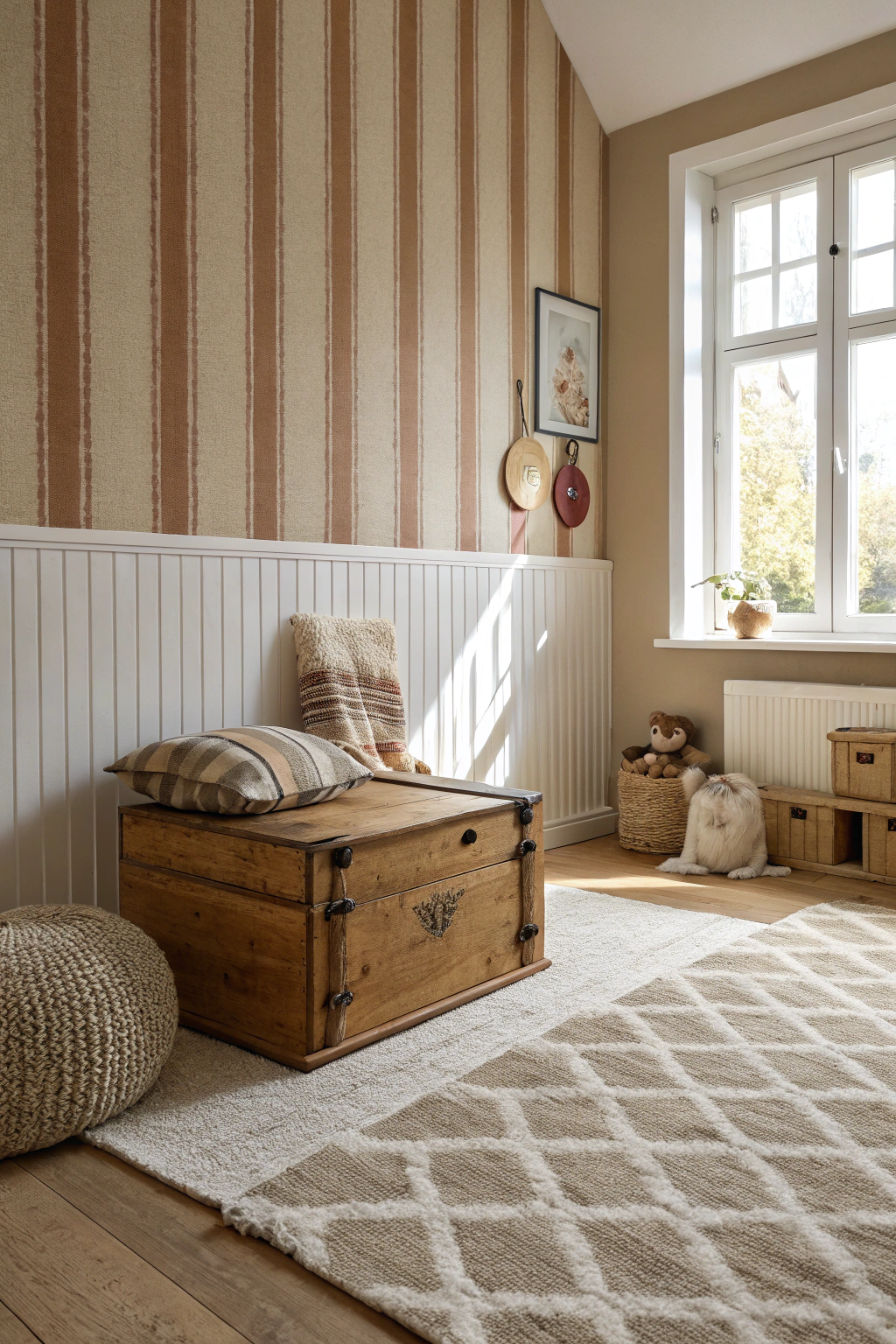 Striped Wallpaper for Visual Interest