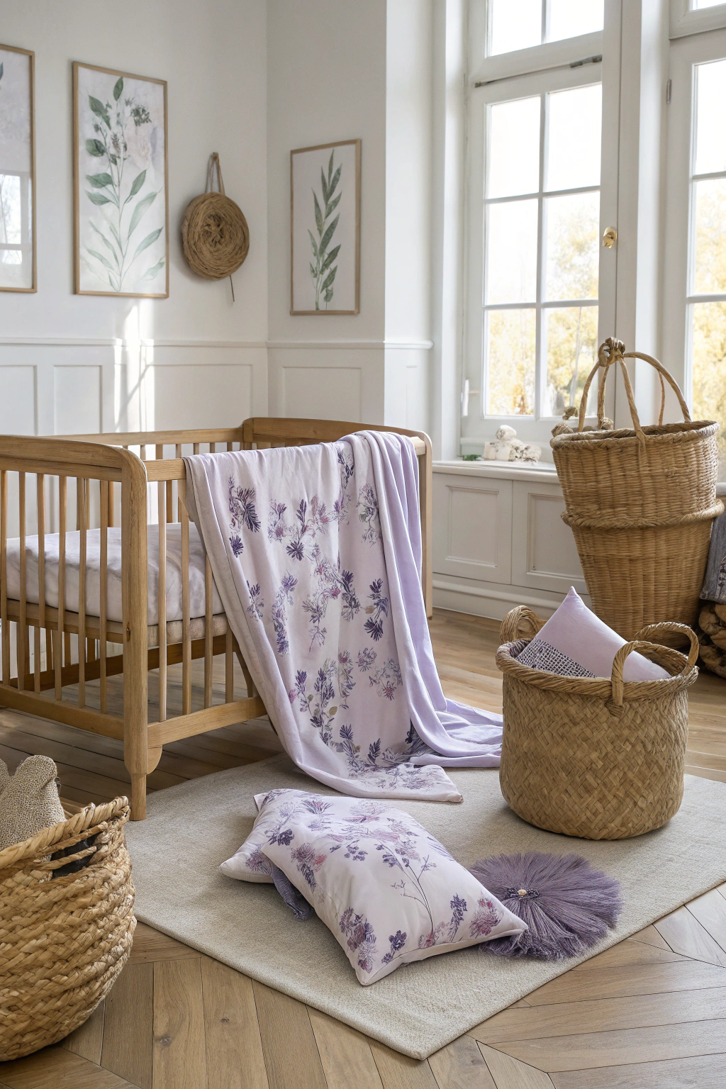 Lavender Accents for a Soft Ambiance