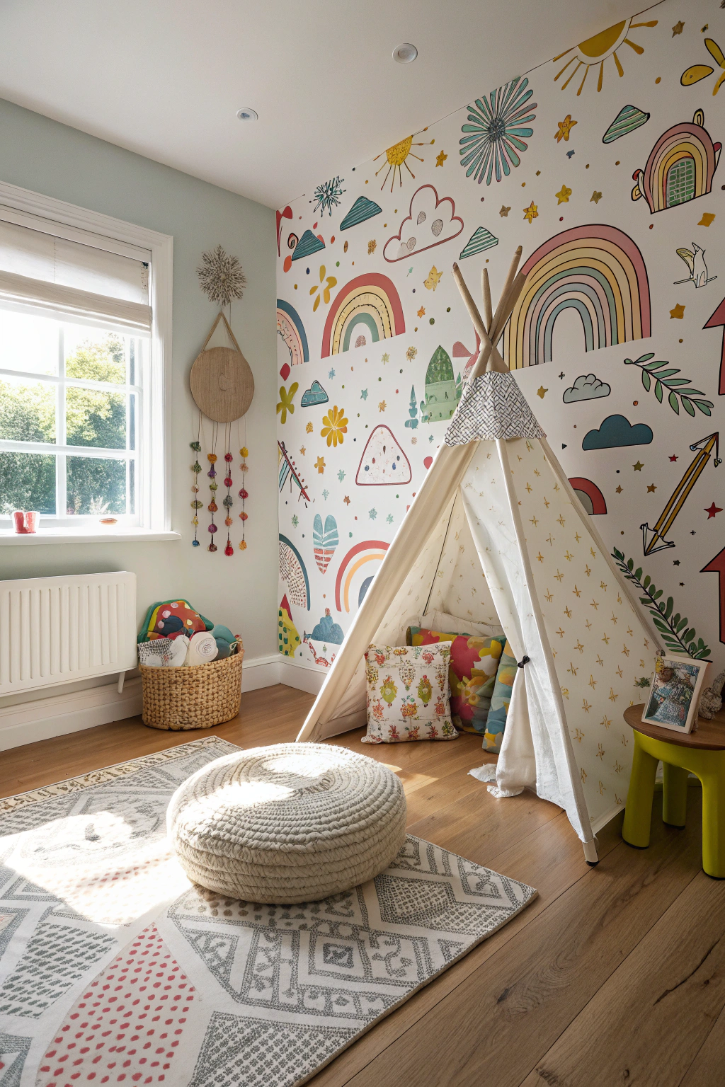 Vibrant Walls with Creative Wallpapers