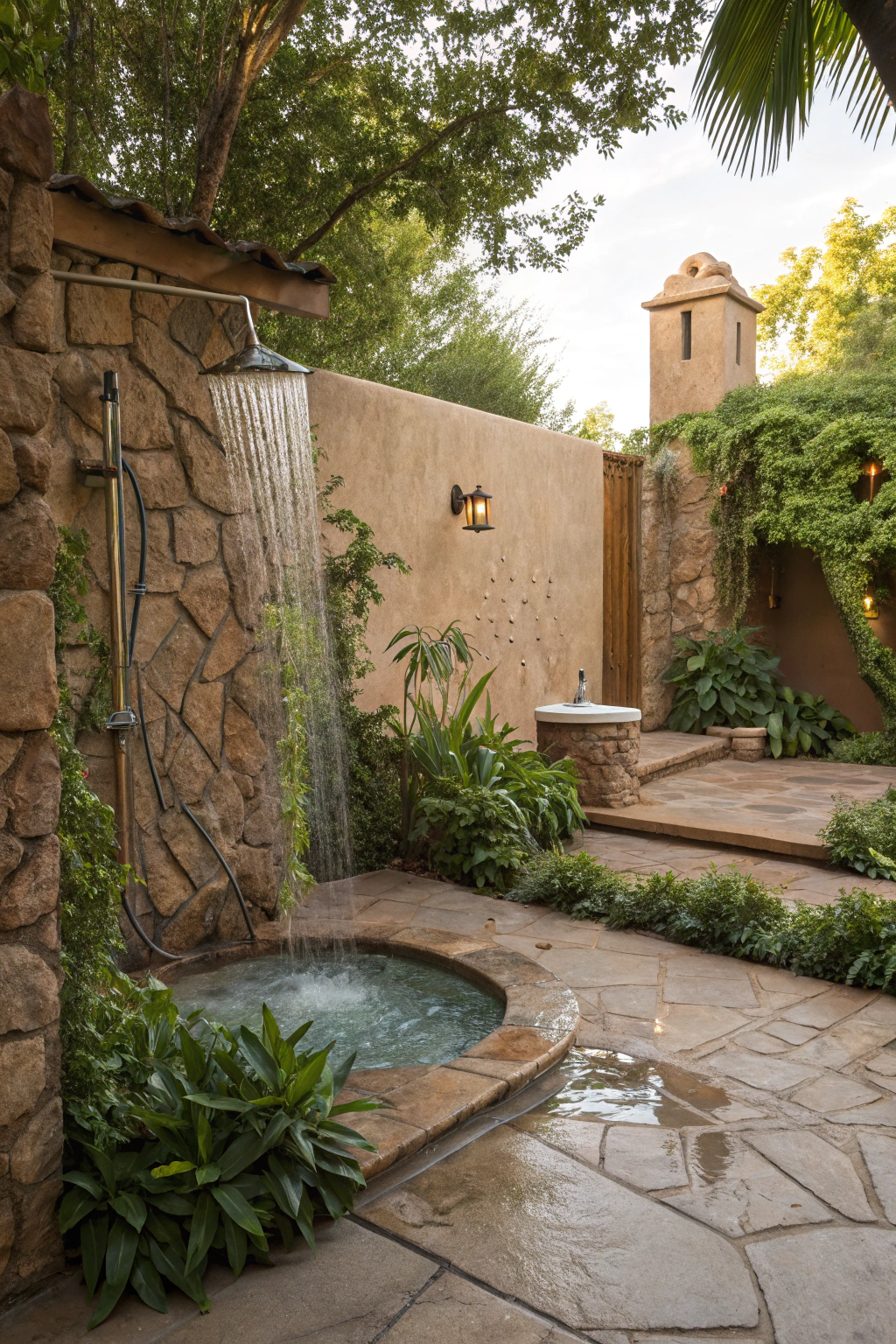 Luxury Touches: Outdoor Showers and Pools