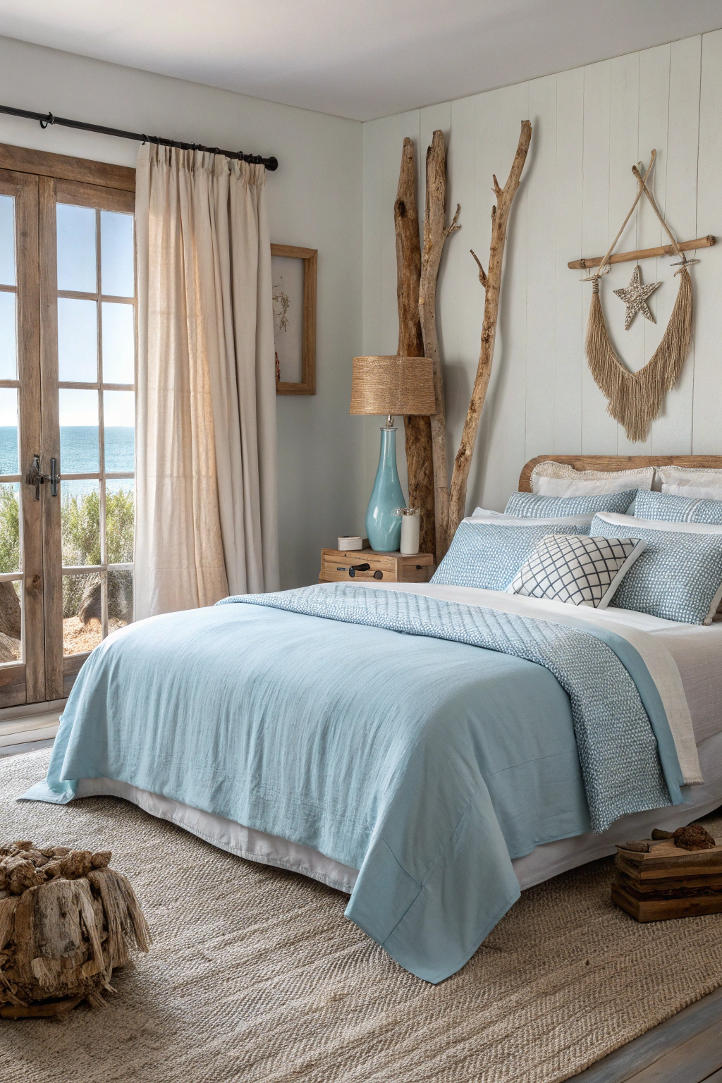 Soft Coastal Vibes with Light Blue Accents