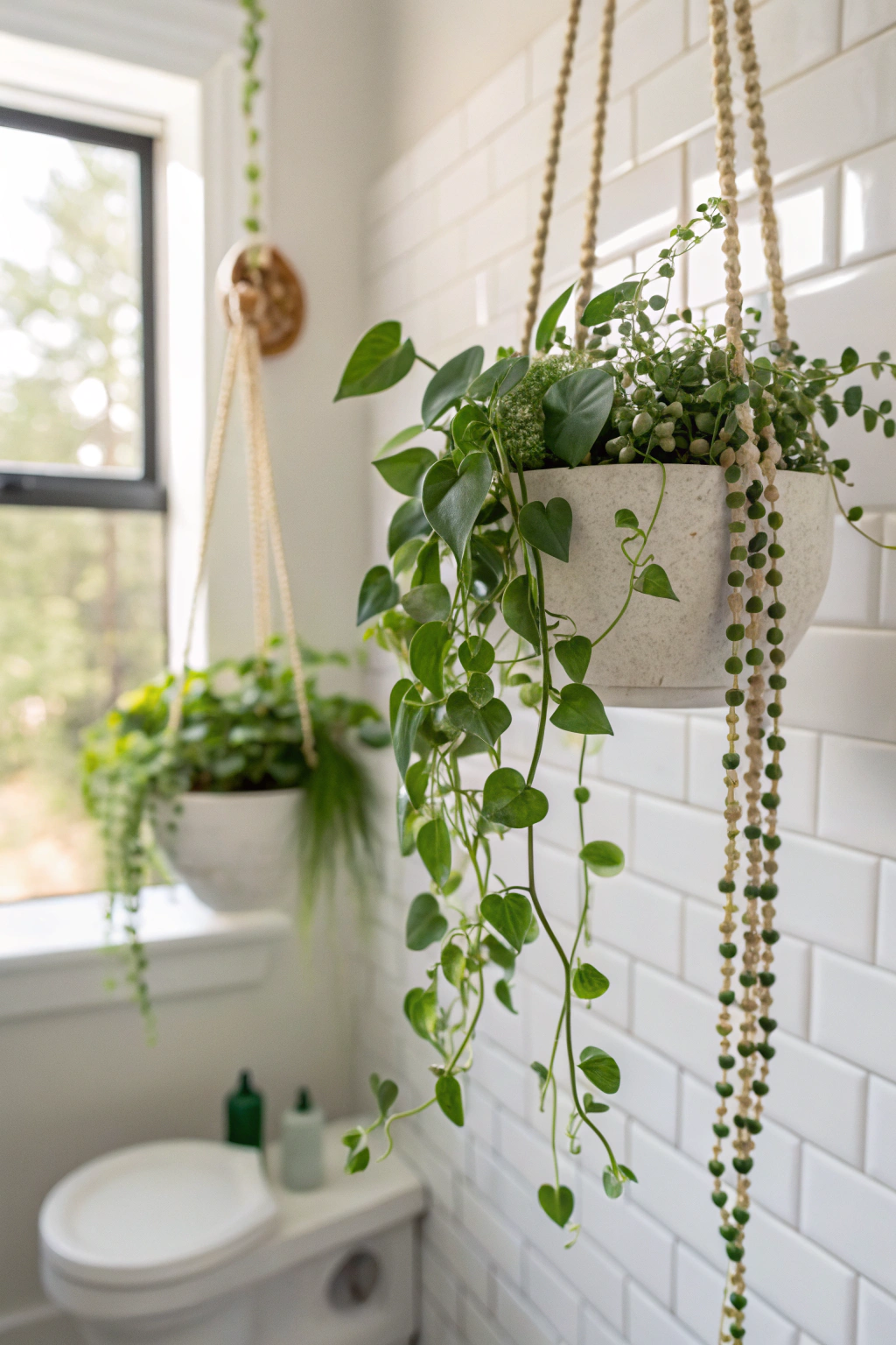 Maximizing Space with Hanging Planters