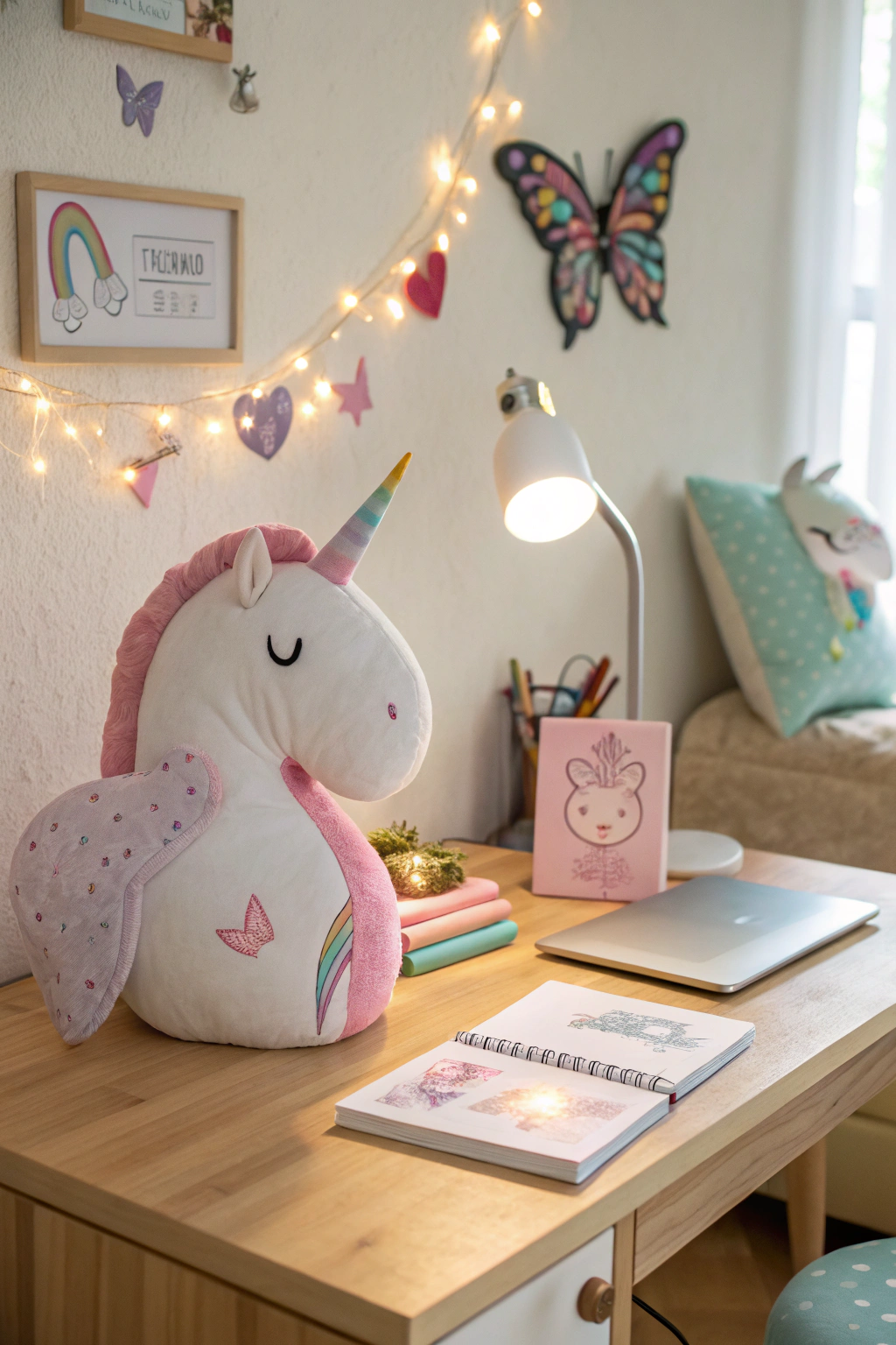 Dreamy Desk Setup for Girls