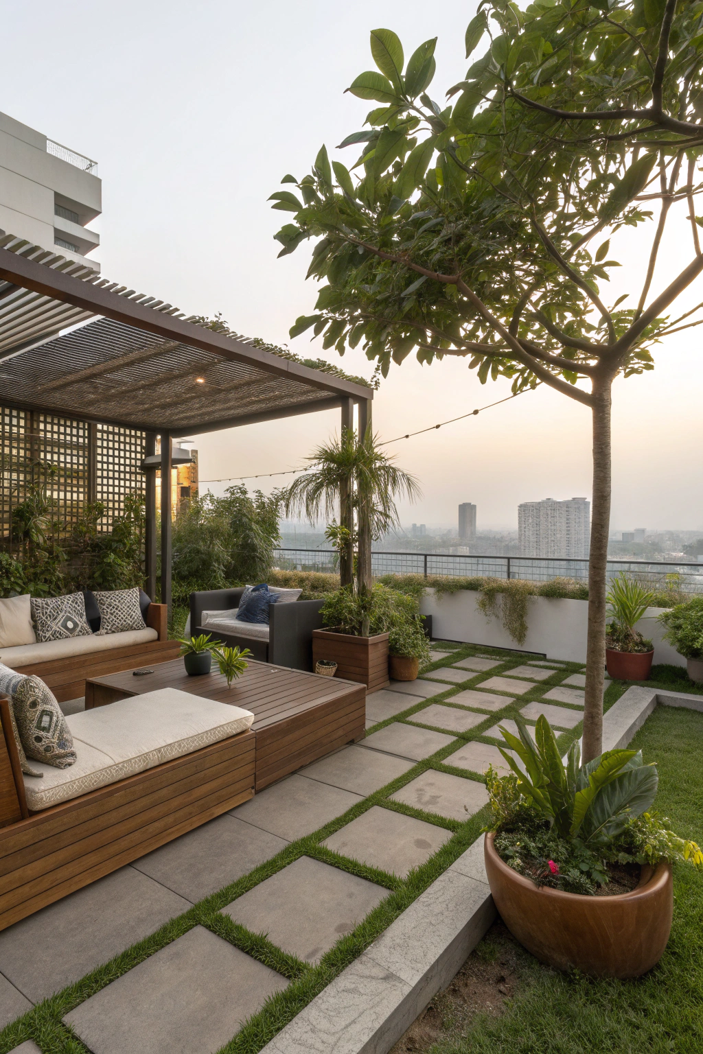 Innovative terrace design by I K Architects