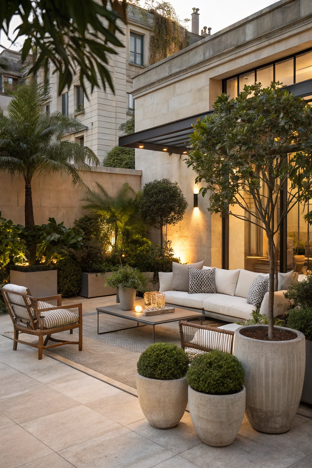 Chic outdoor space inspired by Soho House designs