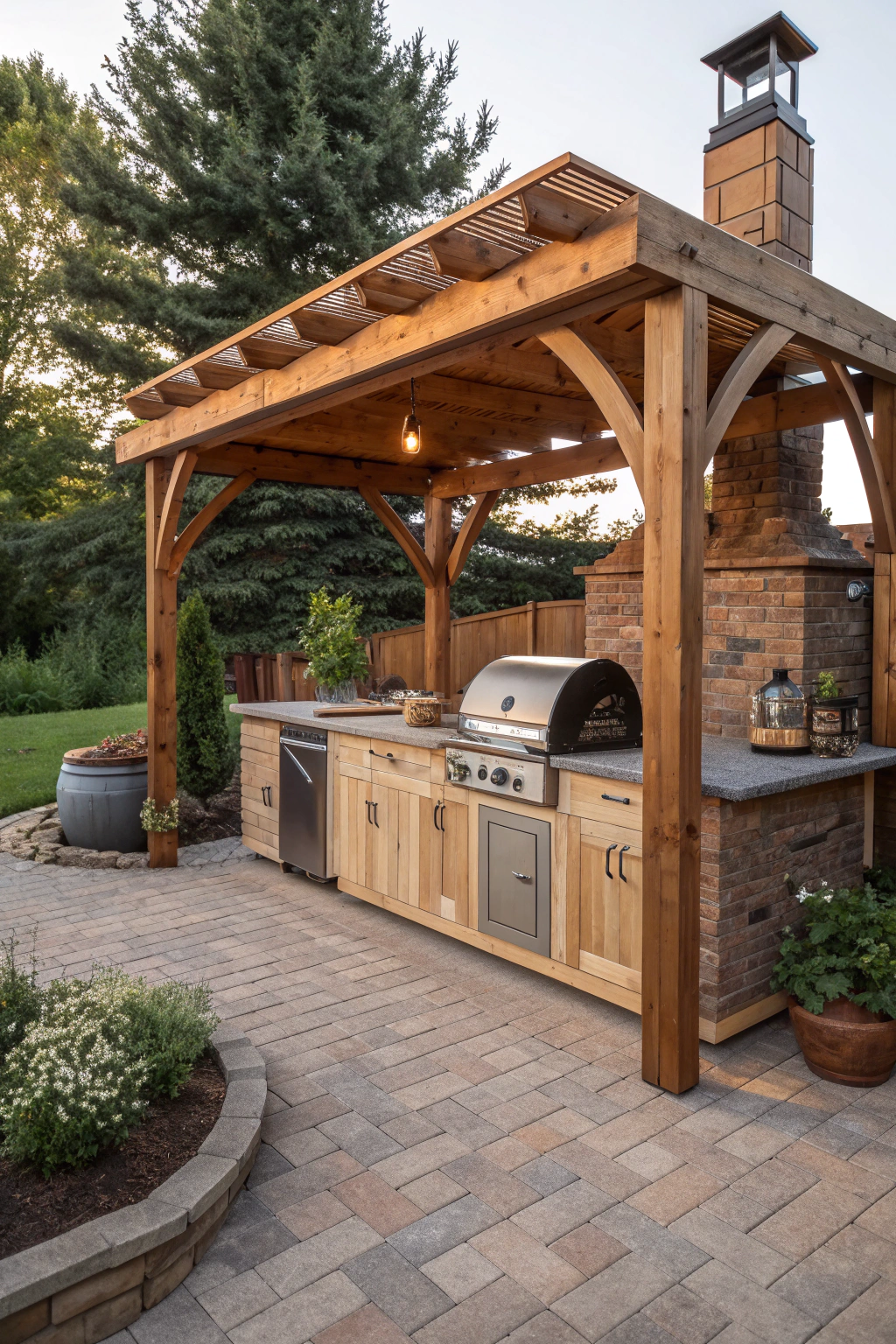 Constructing the frame for a DIY outdoor kitchen