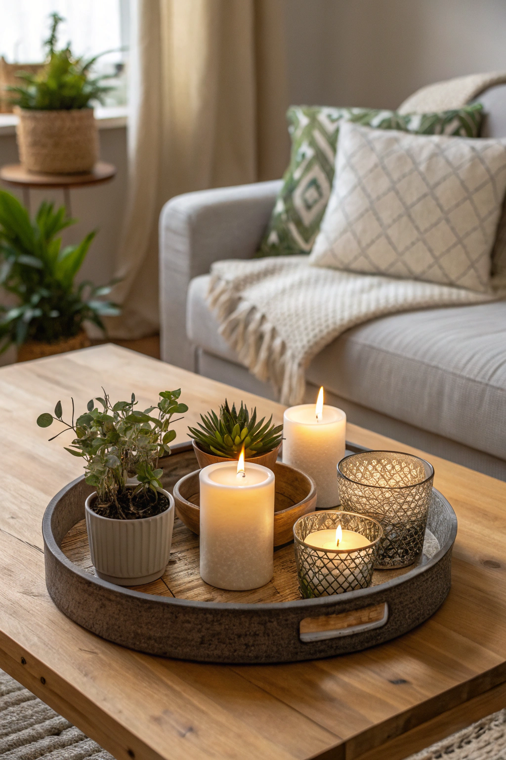 Effortlessly styled coffee table with a minimalist approach