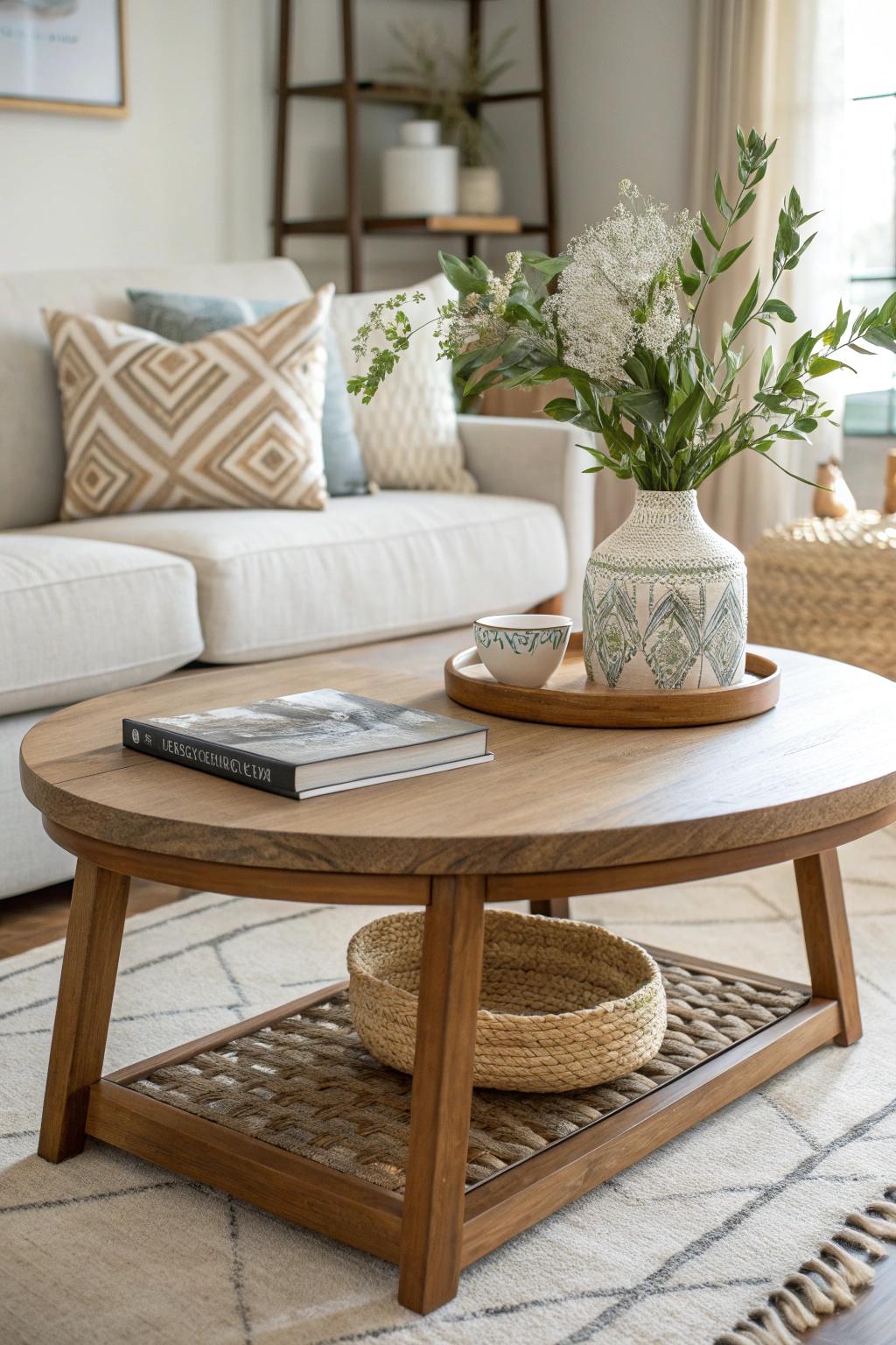 Stylishly designed bespoke coffee table with minimal decor