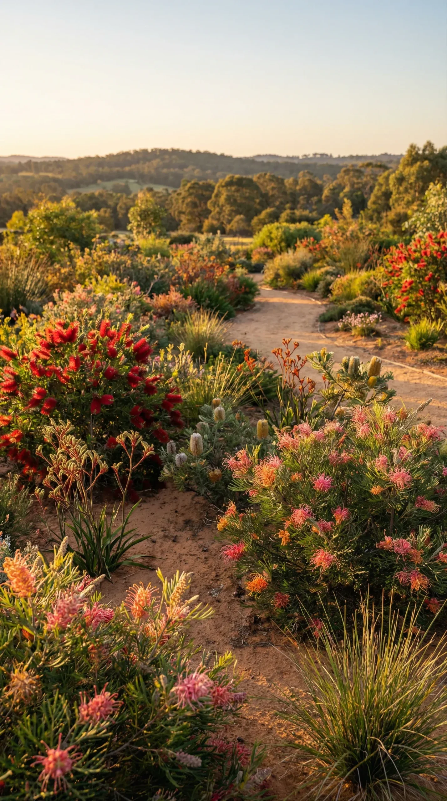 Lush native garden in Australia featuring local flora and biodiversity.
