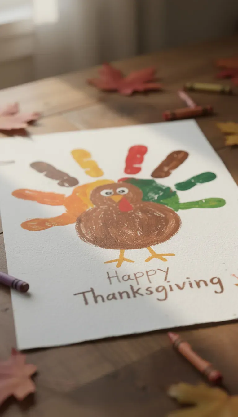 Thanksgiving Day Handprint Art