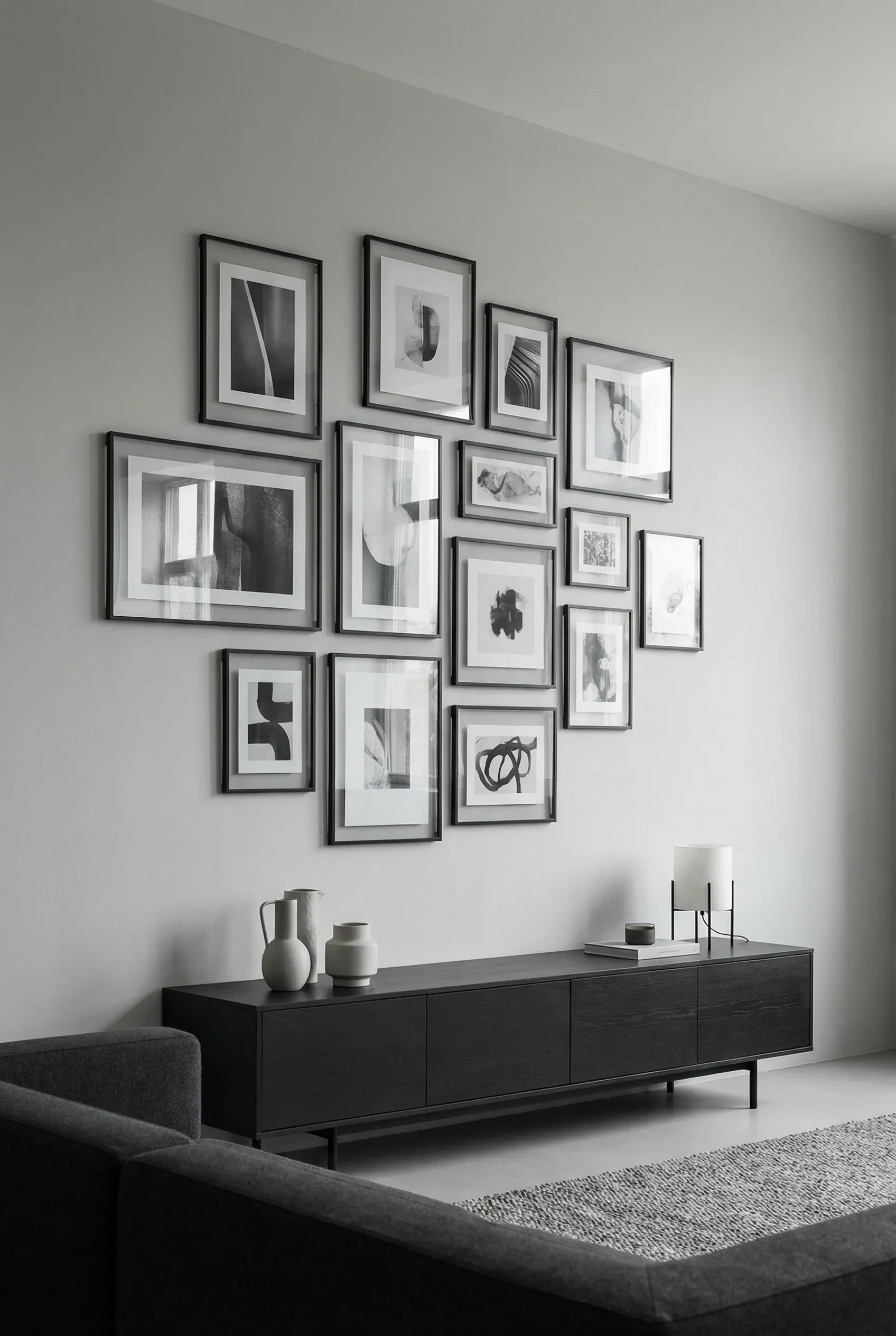 23 Family Gallery Wall Ideas for a Cosy, Modern Living Room - BambRise