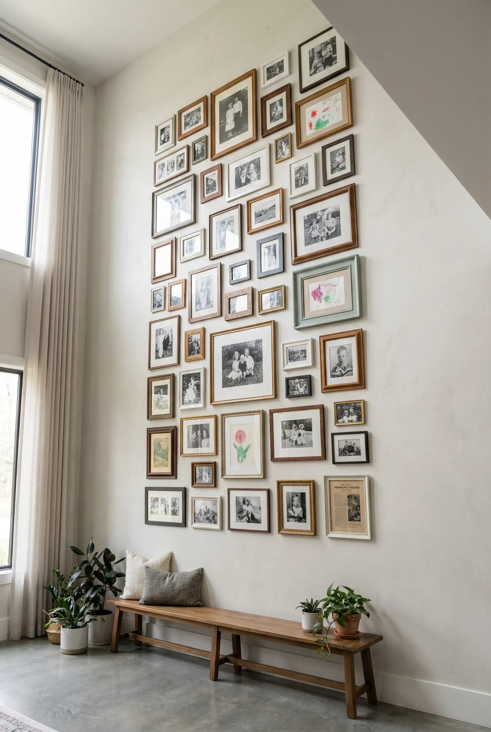 23 Family Gallery Wall Ideas for a Cosy, Modern Living Room - BambRise