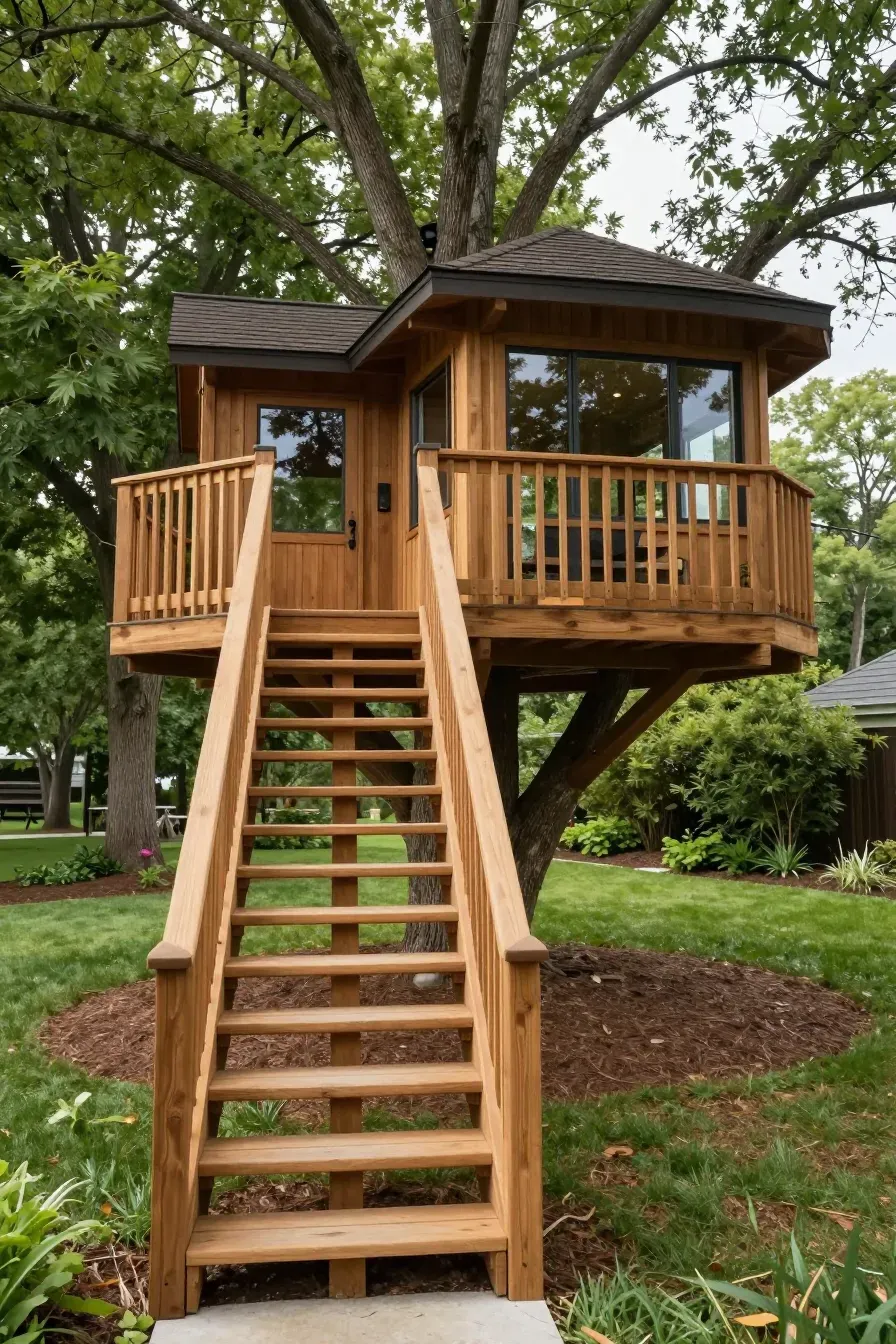 37 Practical Backyard Tree House Designs for Kids and Adults - BambRise