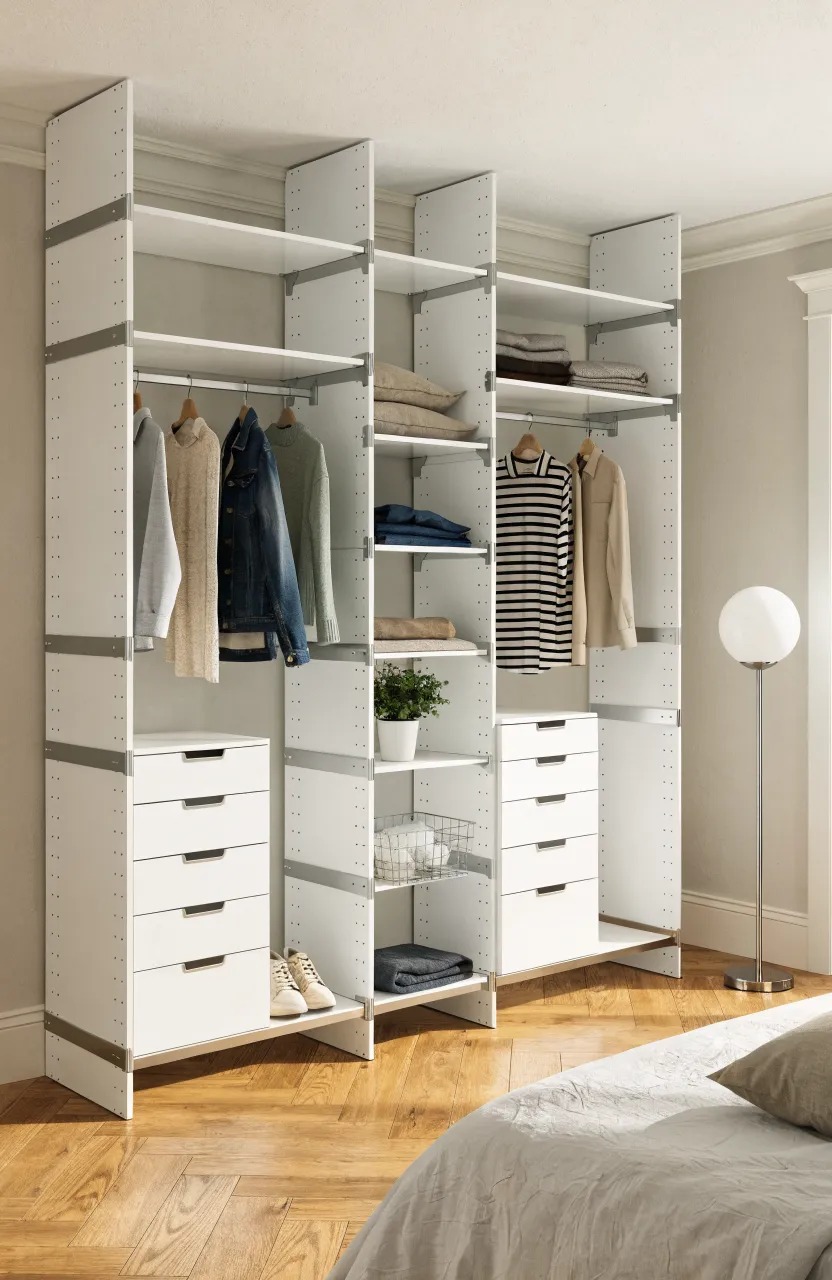39 Practical Wall Closet Designs and Layouts for Your Bedroom - BambRise