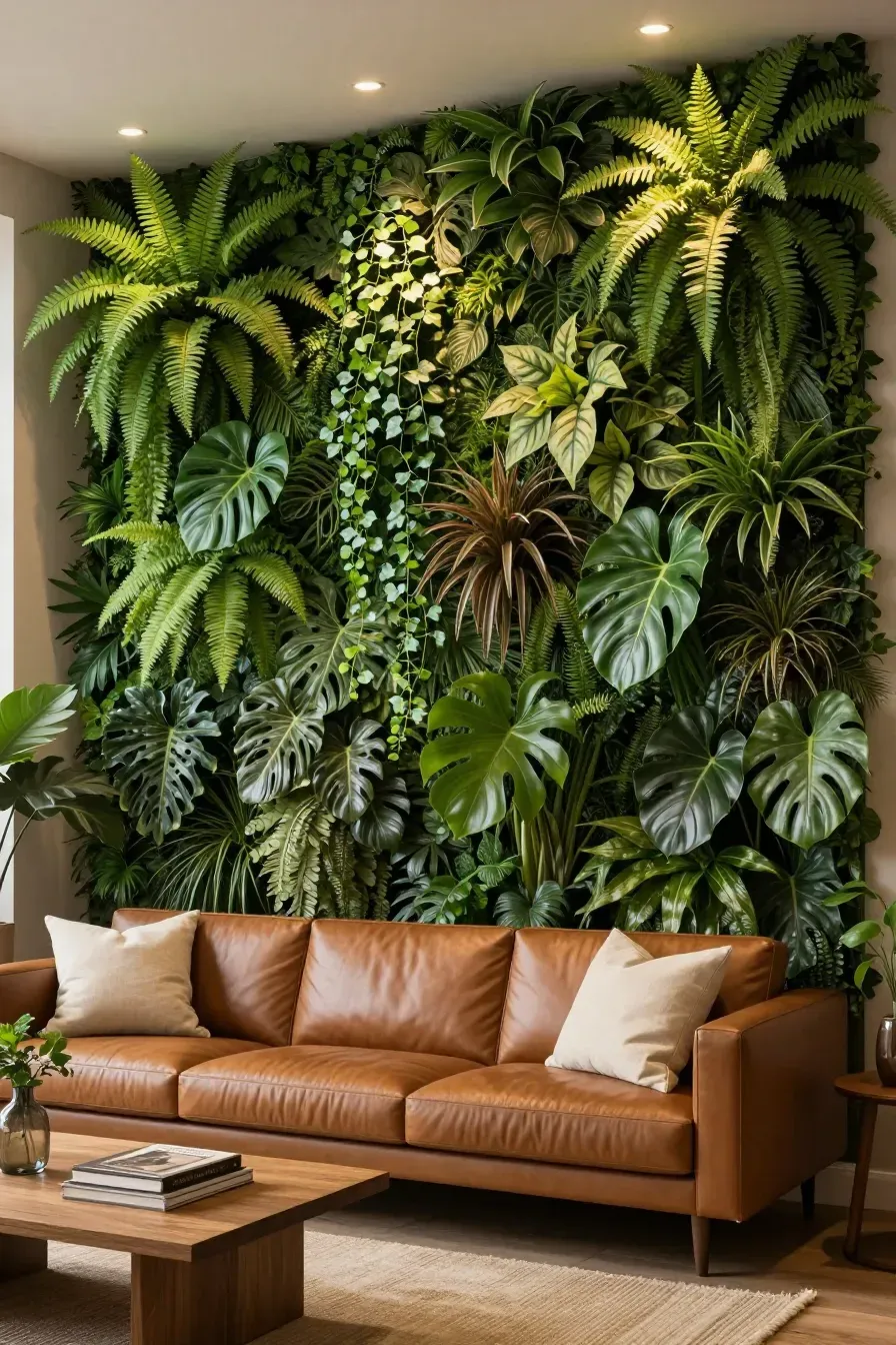 33 Specific Ideas for a Faux Plant Wall Decor Project - BambRise