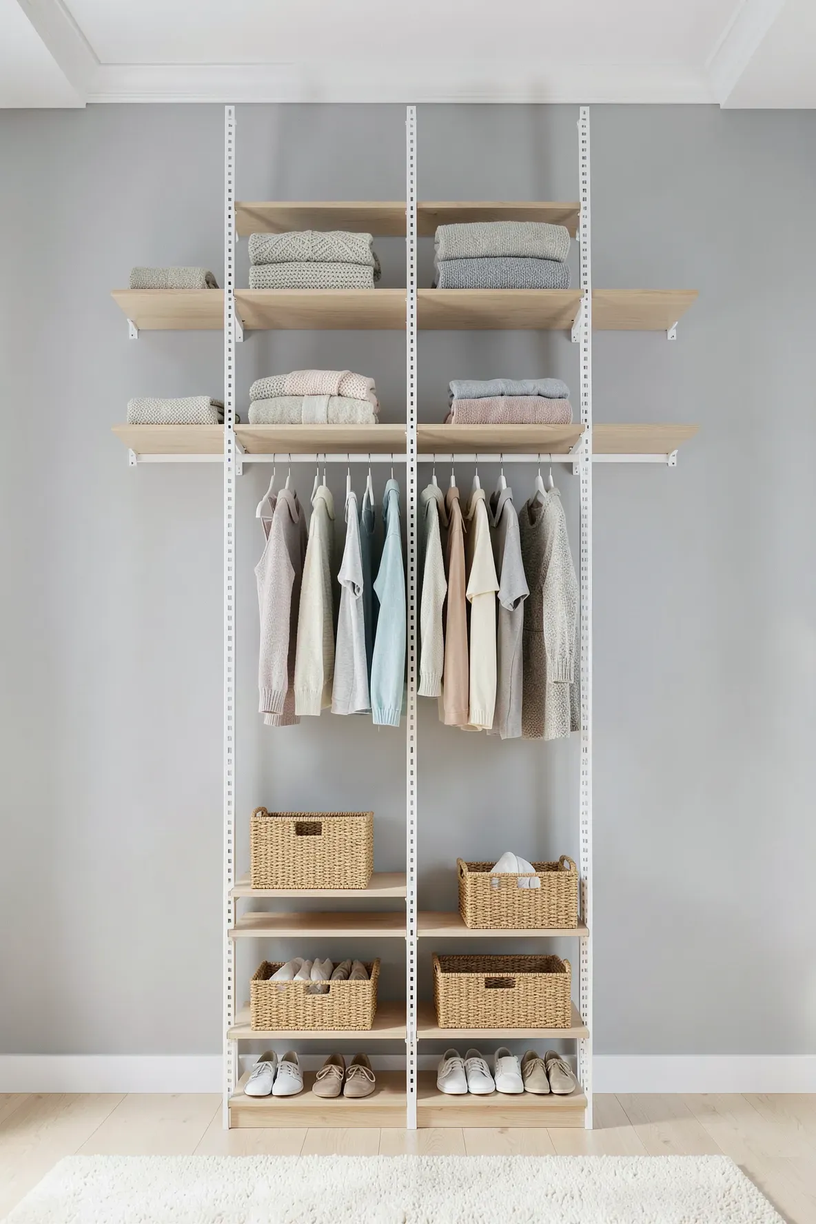 18 Open Wall Closet Designs for Bedrooms Without Built-in Storage ...