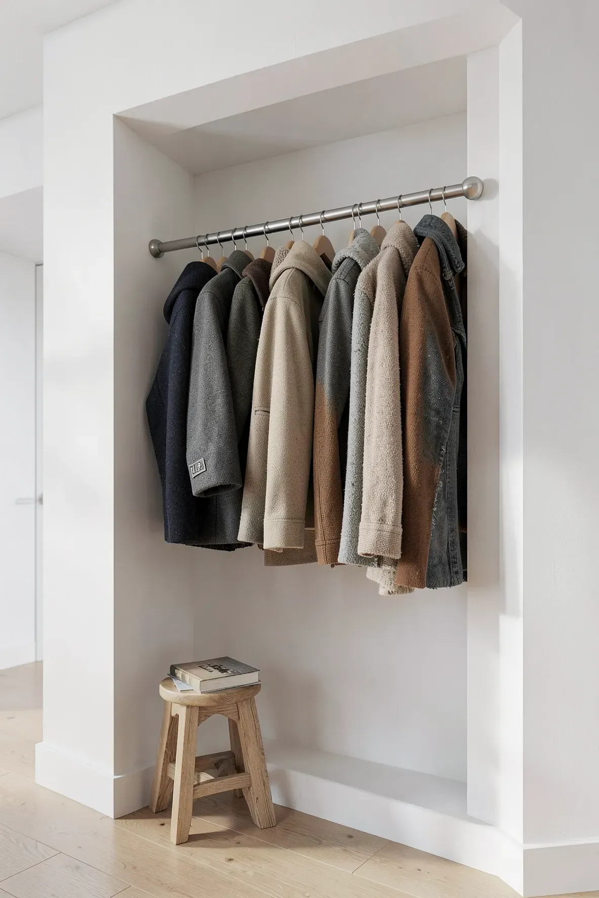 18 Open Wall Closet Designs for Bedrooms Without Built-in Storage ...