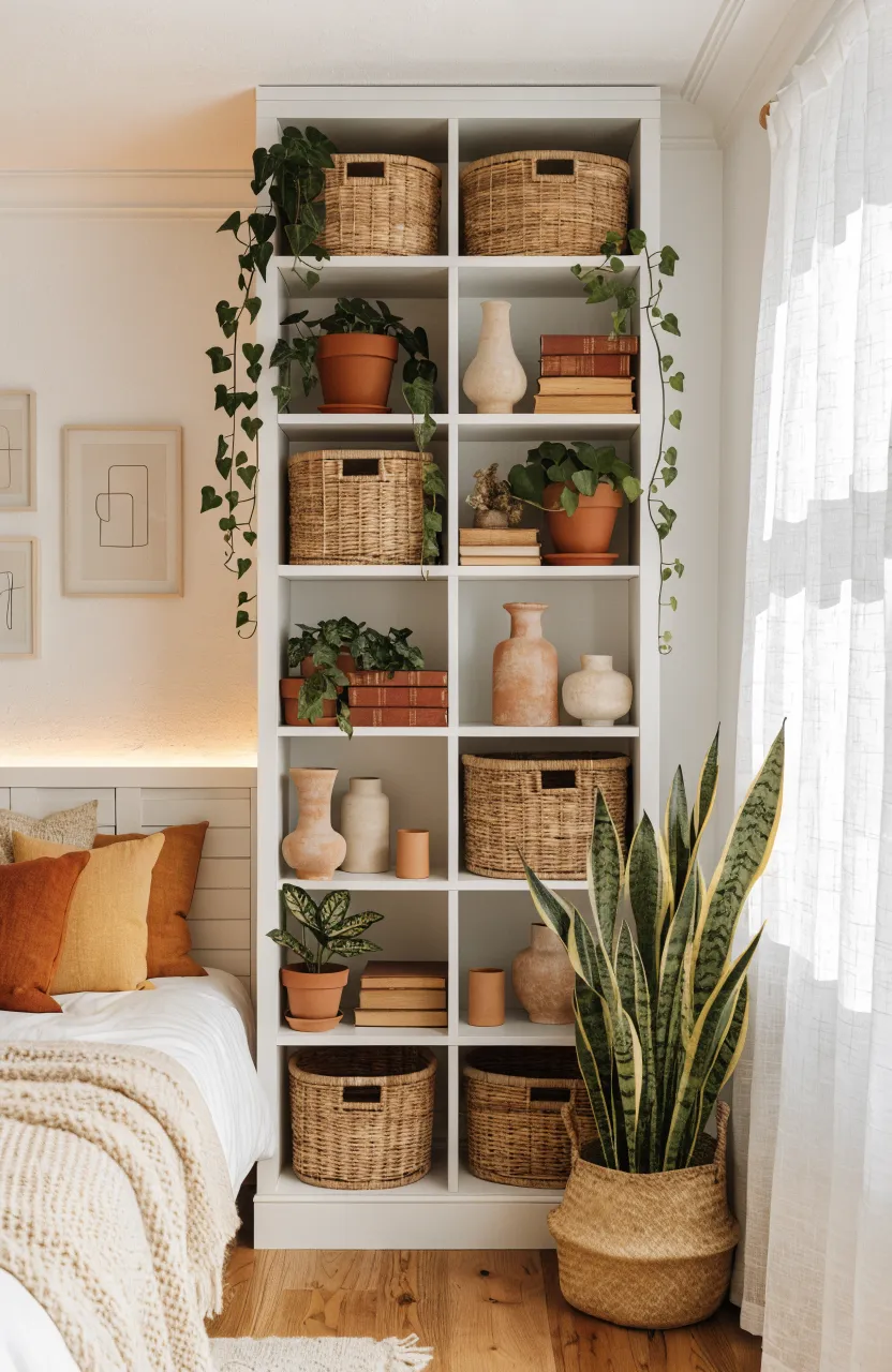 Dreamy Boho bedroom ideas for a Relaxing Space, Modern minimalist bedroom interior, Modern Boho Interior Design, Terracotta, Mustard Yellow, Creams
