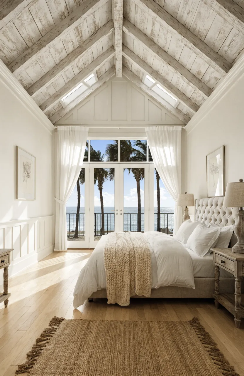 Dreamy Boho Bedroom Ideas for a Coastal Retreat, bedroom, boho bedroom, Off-white, Sand beige, Natural oak, Bright natural daylight