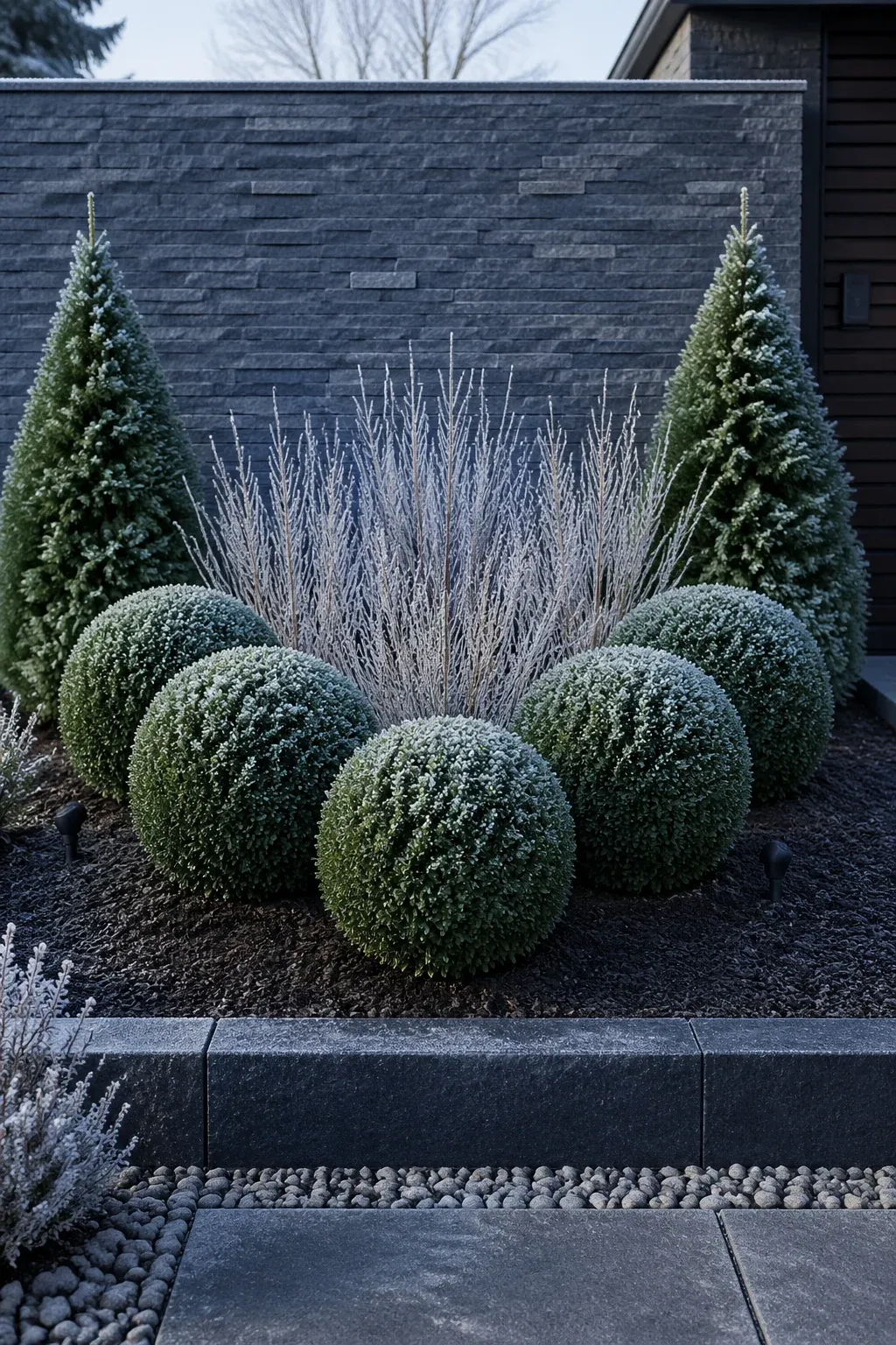 Designing Front Yard Flower Beds with Clean Lines and Modern Structure ...