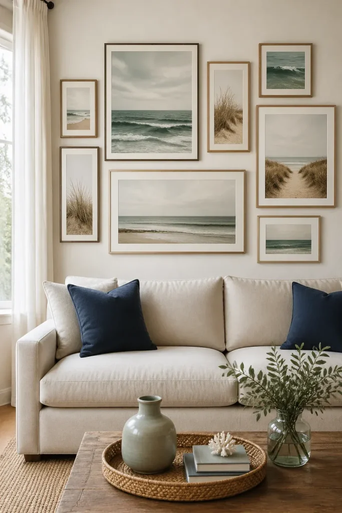 Bringing the Ocean Home with a Coastal Gallery Wall - BambRise