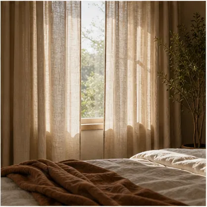 How to Create a Relaxing Bedroom With Earthy Materials - choose lighting that makes the room slow down