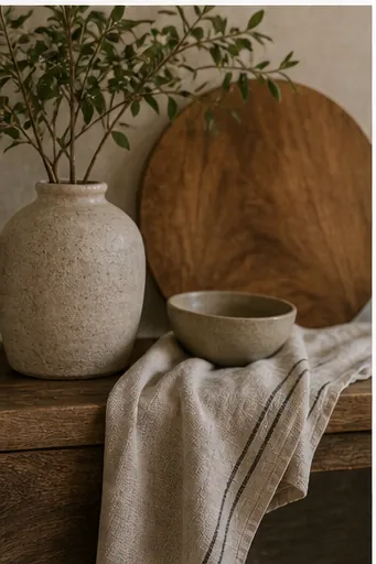 Warm Natural Decor Ideas for Homes That Feel Too Cold - use greenery to break up hard edges